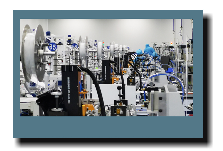 98858vip威尼斯游戏UV喷码机与一次性口罩机组合生产线